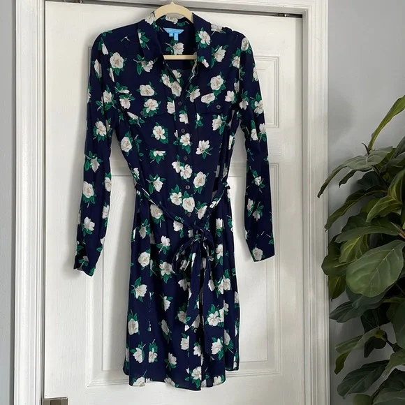 draper james shirt dress Riley Mini Shirtdress in Chambray Draper James